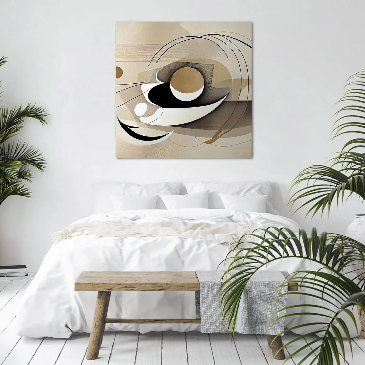 Schilderen op canvas - Compositie: de essentie van de dingen - 60x60 cm