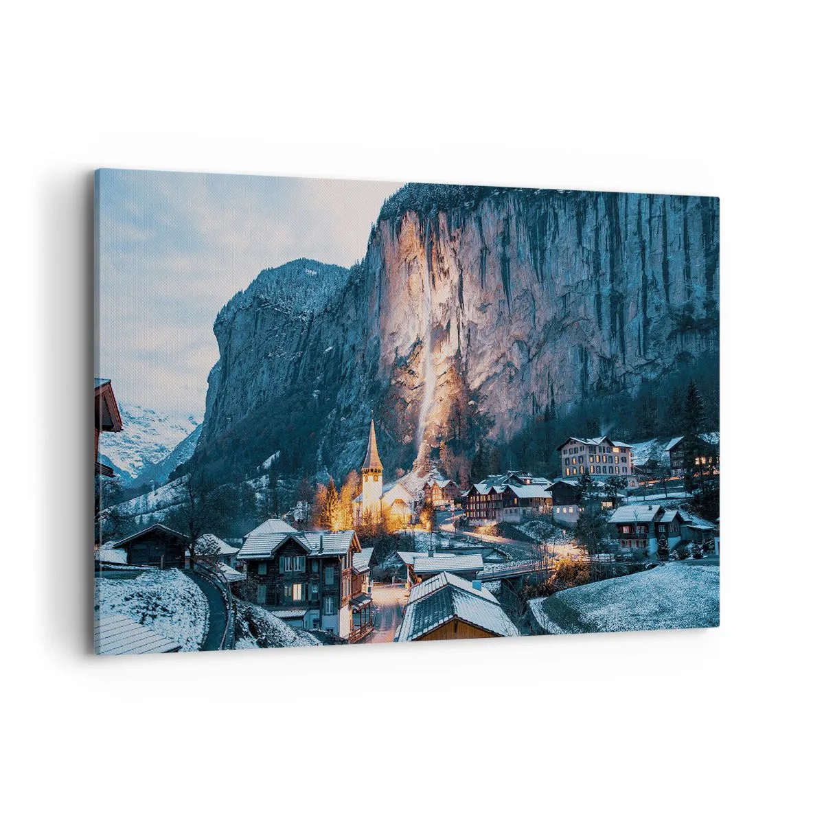 Schilderen op canvas - De stralende geest van de winter - 120x80 cm