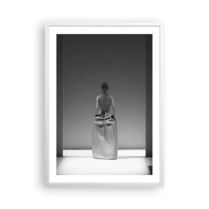 Poster in een witte lijst - Verfijnde eenvoud - 50x70 cm