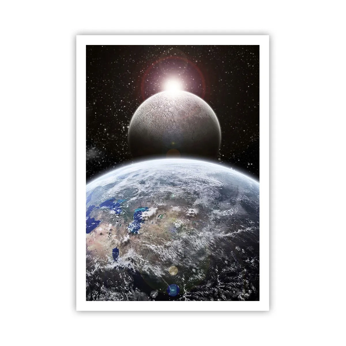 Poster - Kosmisch landschap - zonsopgang - 70x100 cm