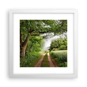 Poster in een witte lijst - Et in Arcadia ego - 30x30 cm