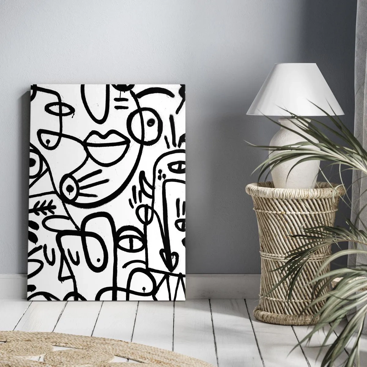 Schilderen op canvas - Gezichten en luchtspiegelingen - 50x70 cm