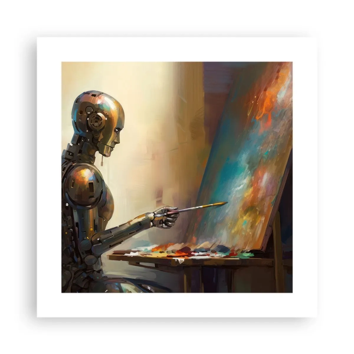 Poster - De kunst van de toekomst - 40x40 cm