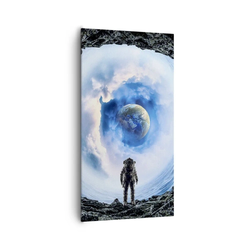 Schilderen op canvas - Het is niet ver van huis - 65x120 cm