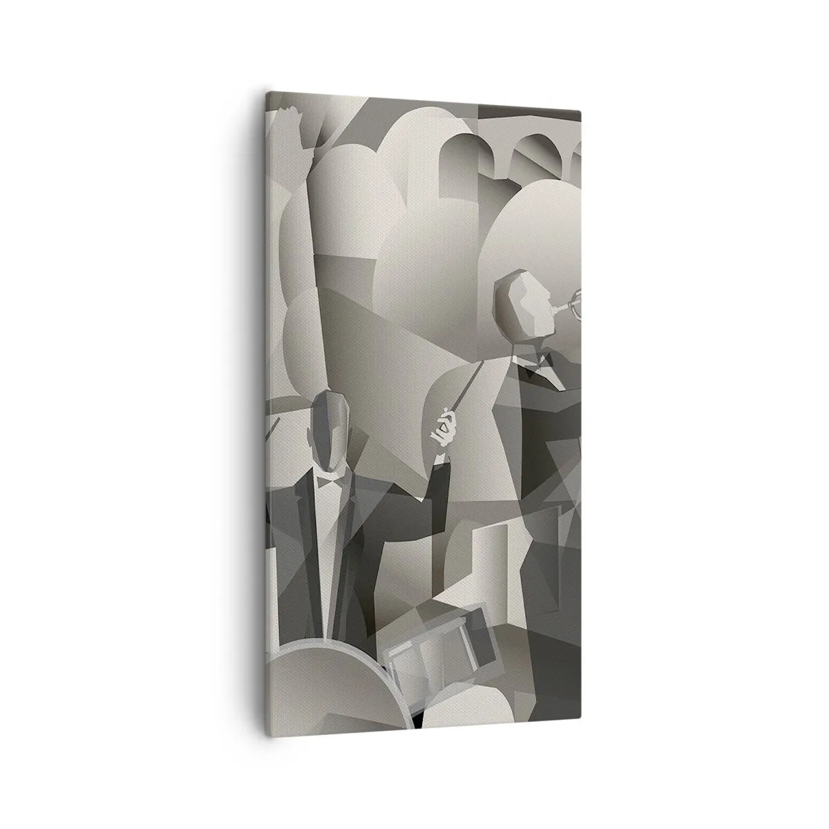 Schilderen op canvas - In de ruimte van geluiden - 55x100 cm