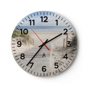 Wandklok - Klok - naar de horizon - 40x40 cm