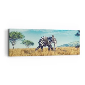 Schilderen op canvas - Grijs is niet meer in de mode - 90x30 cm