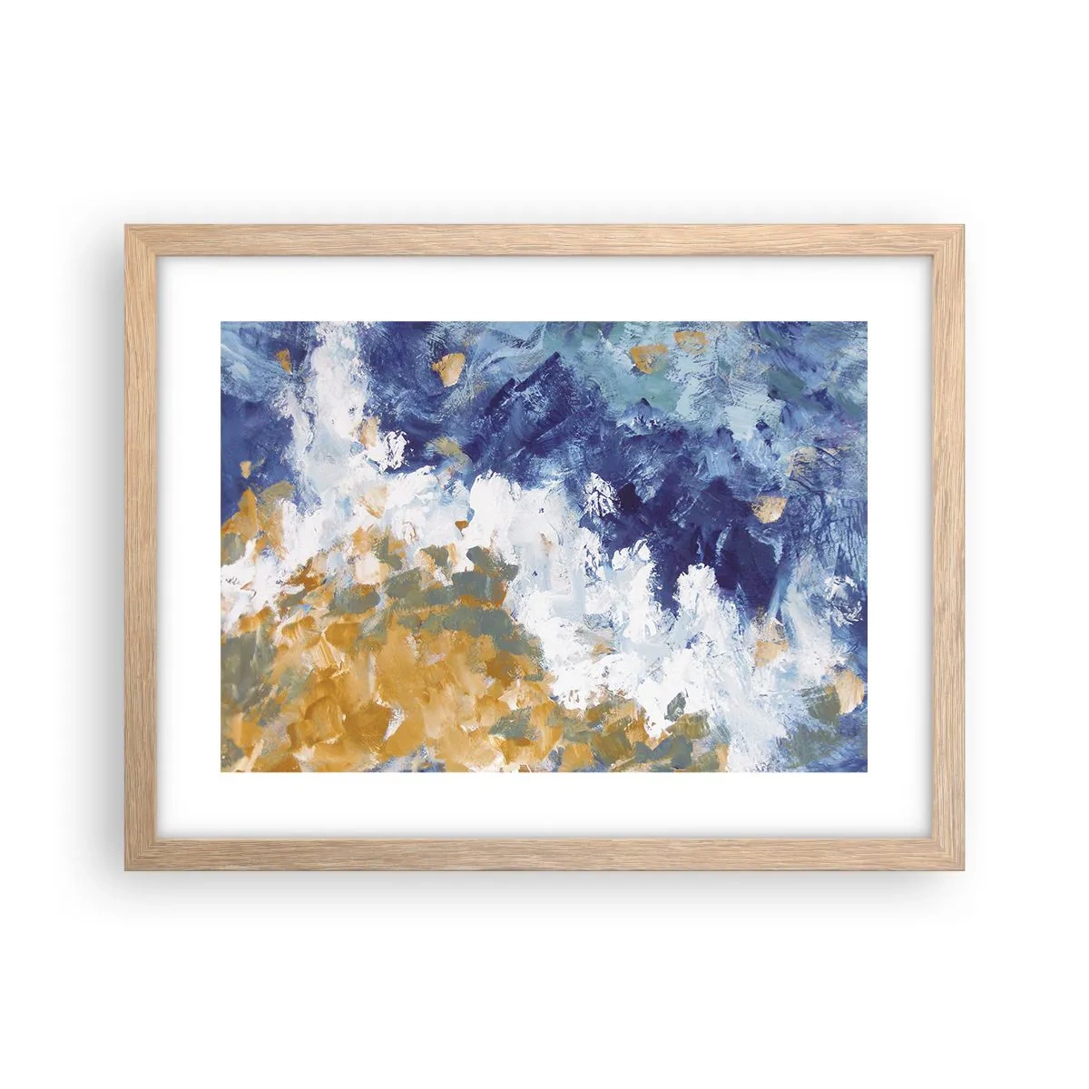 Een poster in een licht eiken lijst - Dans der Elementen - 40x30 cm