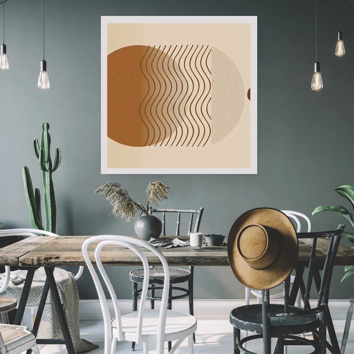 Poster - Over de oorsprong van geometrische figuren - 50x50 cm