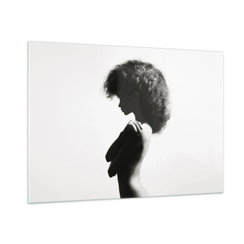 Schilderen op glas - Als een bloem op een slanke stengel - 100x70 cm