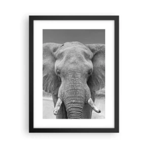 Poster in een zwarte lijst - Welkom in mijn wereld - 30x40 cm