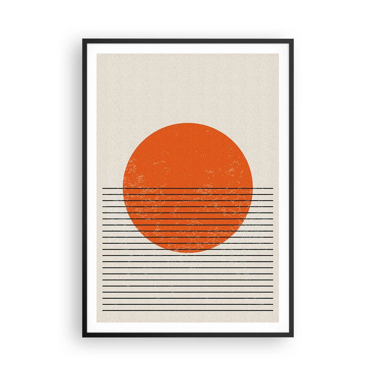 Poster in een zwarte lijst - Altijd de zon - 70x100 cm