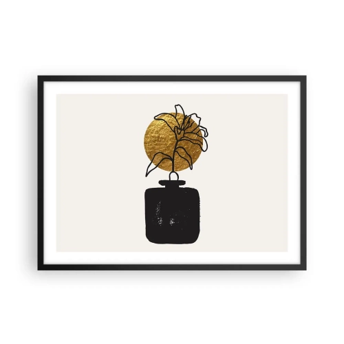 Poster in een zwarte lijst - Schoonheid is goud waard - 70x50 cm