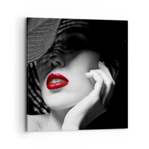 Schilderen op canvas - Een studie in scharlaken - 70x70 cm