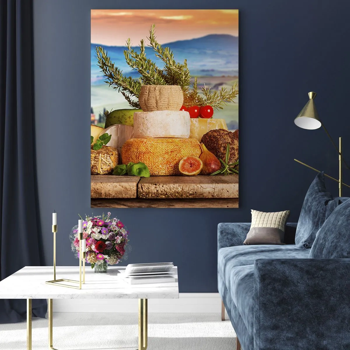 Schilderen op glas - De Italiaanse levensvreugde - 50x70 cm