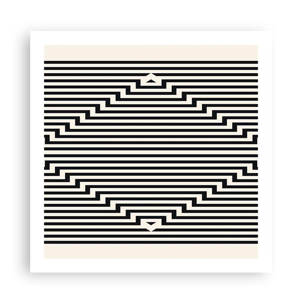 Poster - Geometrische illusie - 60x60 cm