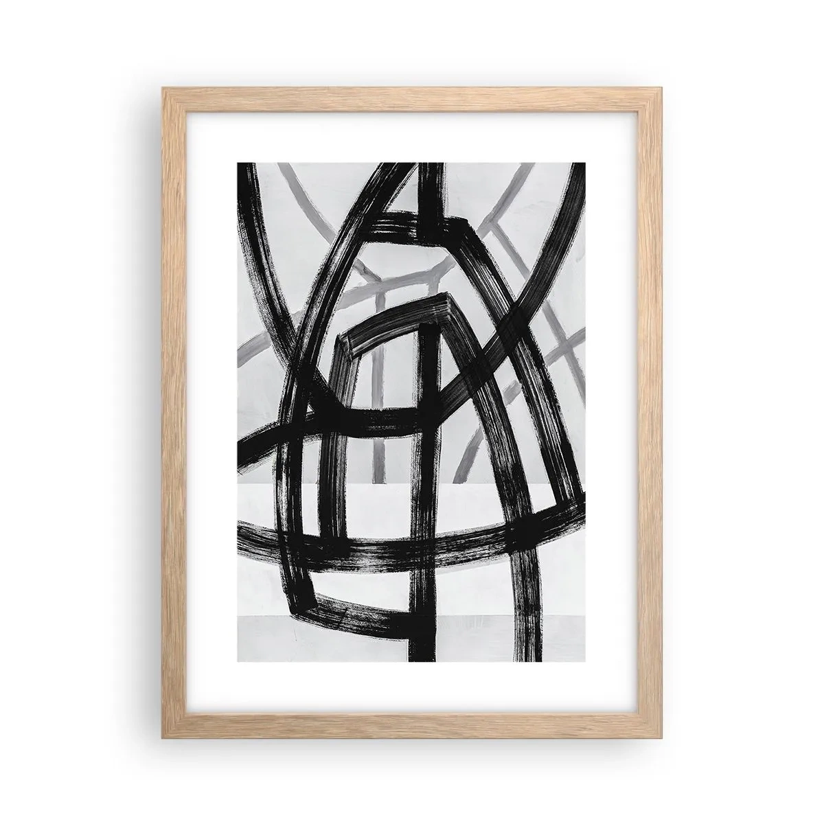Een poster in een licht eiken lijst - Diepte opbouwen - 30x40 cm
