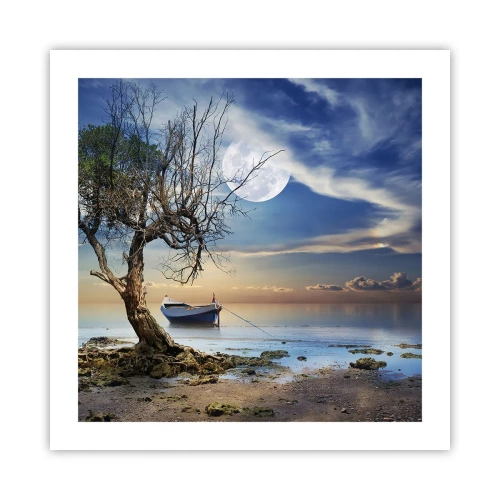 Poster - Is dit het einde of het begin? - 50x50 cm