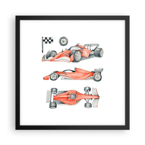 Poster in een zwarte lijst - Jaag je droom na - 40x40 cm