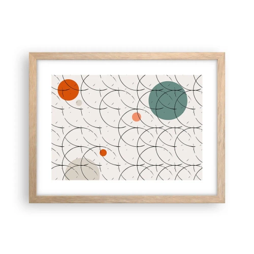 Een poster in een licht eiken lijst - In de pop-art-sfeer - 40x30 cm