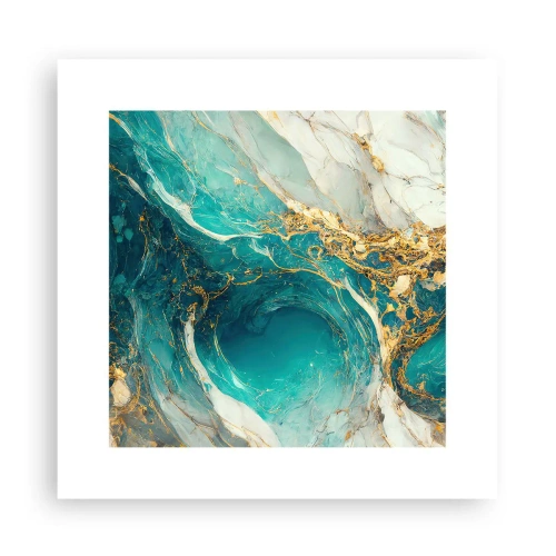 Poster - Compositie met goudaders - 30x30 cm