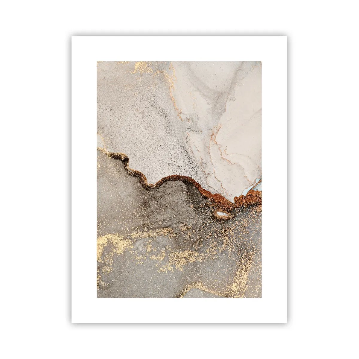 Poster - Op de grens van kleuren - 30x40 cm