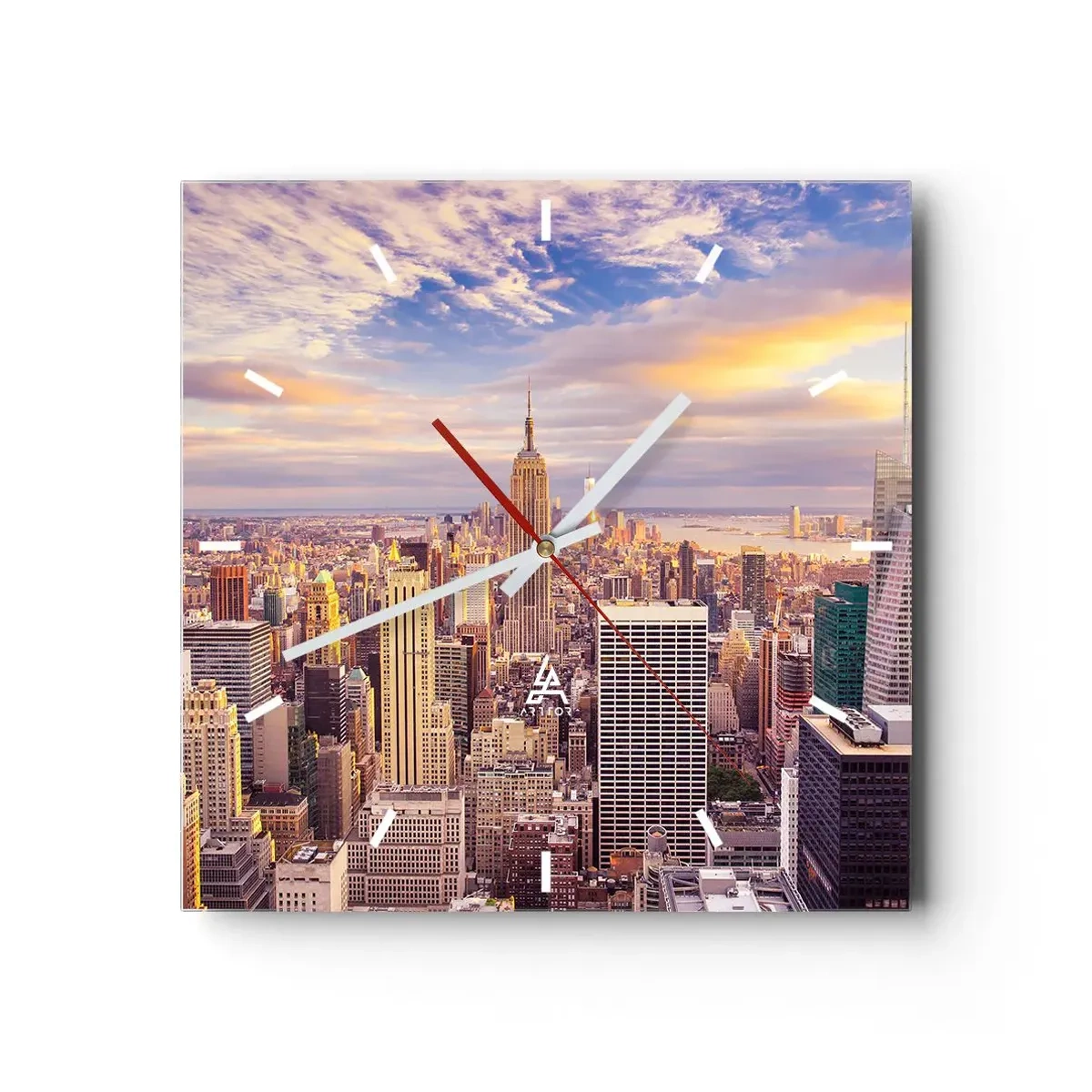 Wandklok - Klok - Reik alleen naar de wolken - 40x40 cm