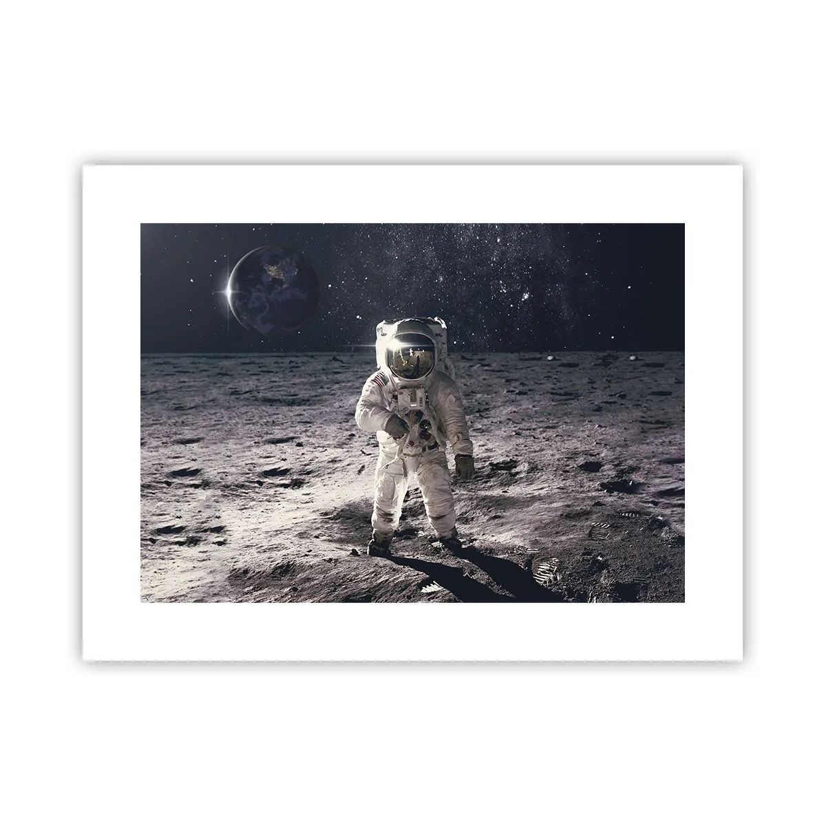 Poster - Groetjes van de maan - 40x30 cm