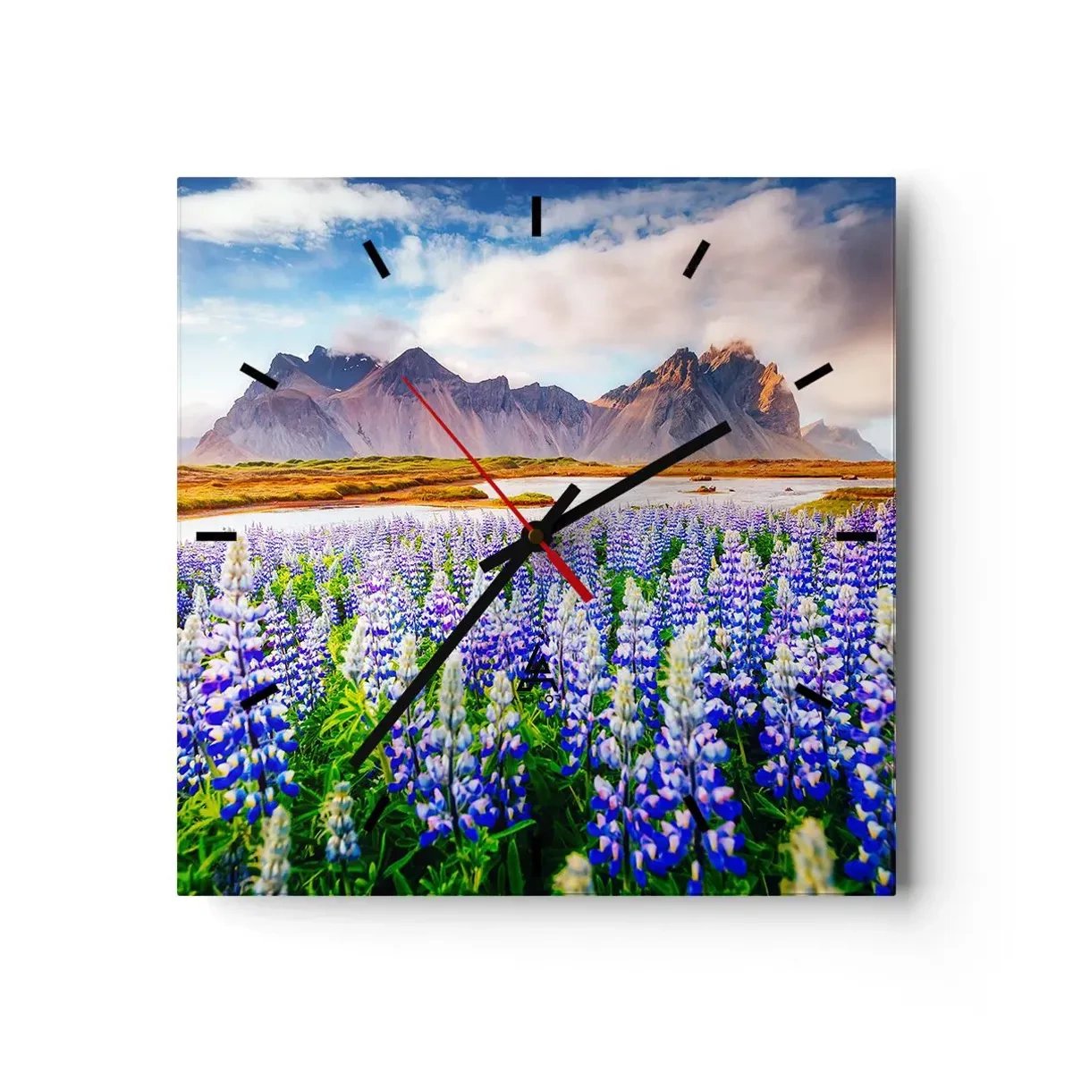 Wandklok - Klok - Kracht en soberheid naast zachtheid - 40x40 cm