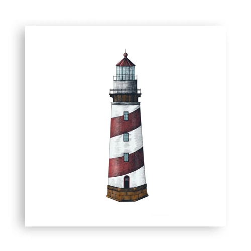 Poster - Altijd op zijn hoede - 60x60 cm