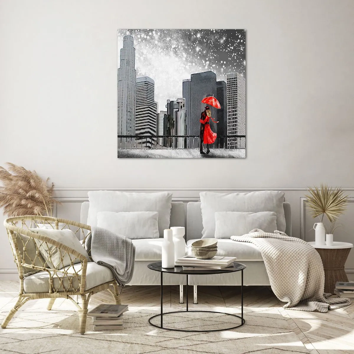 Schilderen op glas - De mens is geen steen - 60x60 cm