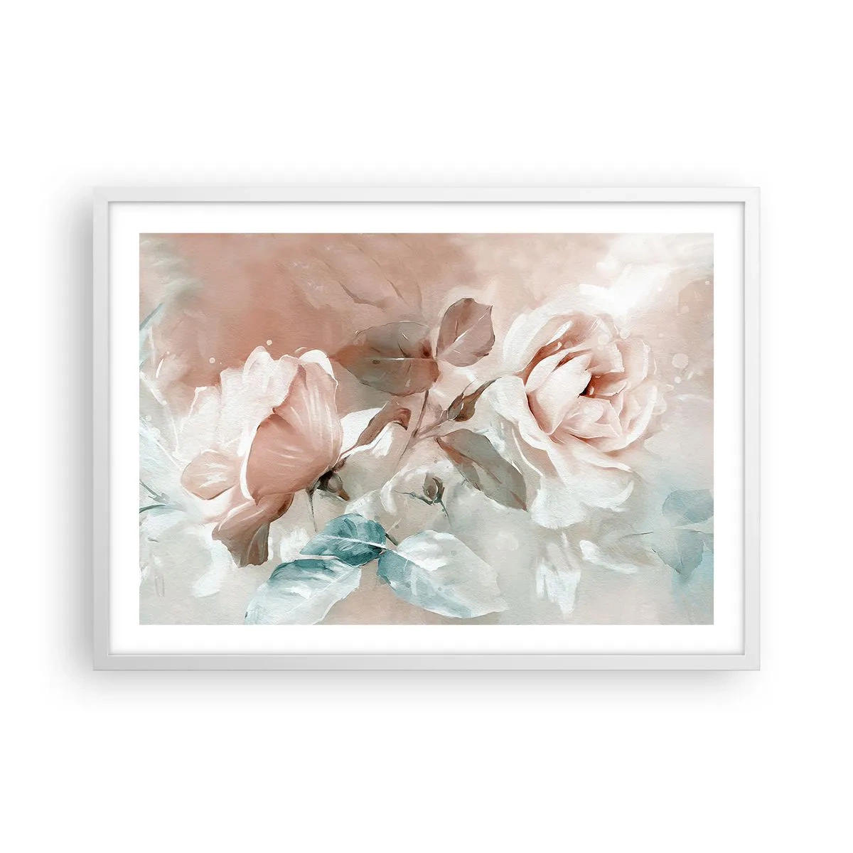 Poster in een witte lijst - De geest van de romantiek - 70x50 cm