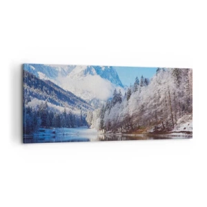 Schilderen op canvas - Sneuwwacht - 100x40 cm