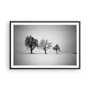 Poster in een zwarte lijst - Waar dromen ze over? - 91x61 cm