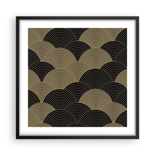 Poster in een zwarte lijst - Eenheid in veelheid - 50x50 cm