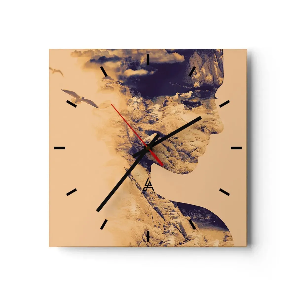 Wandklok - Klok - Van nature mooi - 30x30 cm