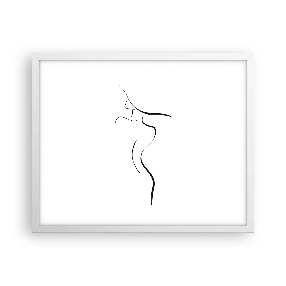 Poster in een witte lijst - Ongrijpbaar als een golf - 50x40 cm