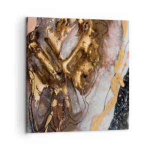 Schilderen op canvas - Het element aarde - 50x50 cm