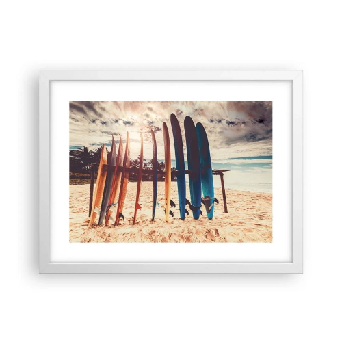 Poster in een witte lijst - Weltrusten, zie je morgen - 40x30 cm