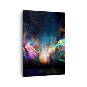 Schilderen op canvas - Met vreugde tegen het donker - 50x70 cm