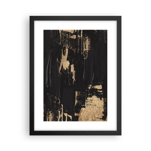 Poster in een zwarte lijst - Spoor van aanraking - 30x40 cm