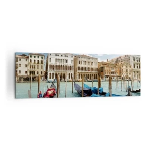 Schilderen op canvas - Paleizen in het blauw - 160x50 cm