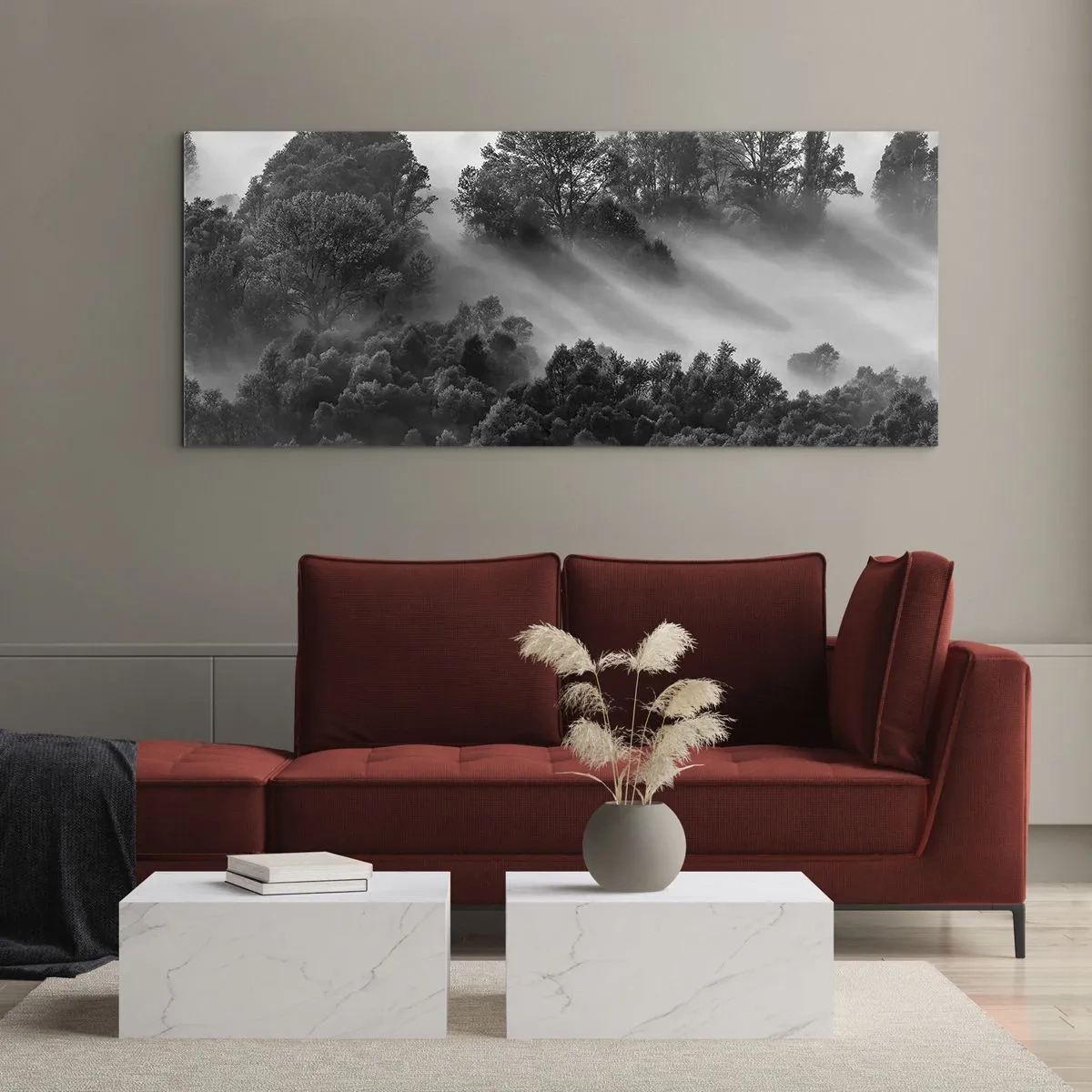 Schilderen op glas - Opstaand uit de slaap - 100x40 cm