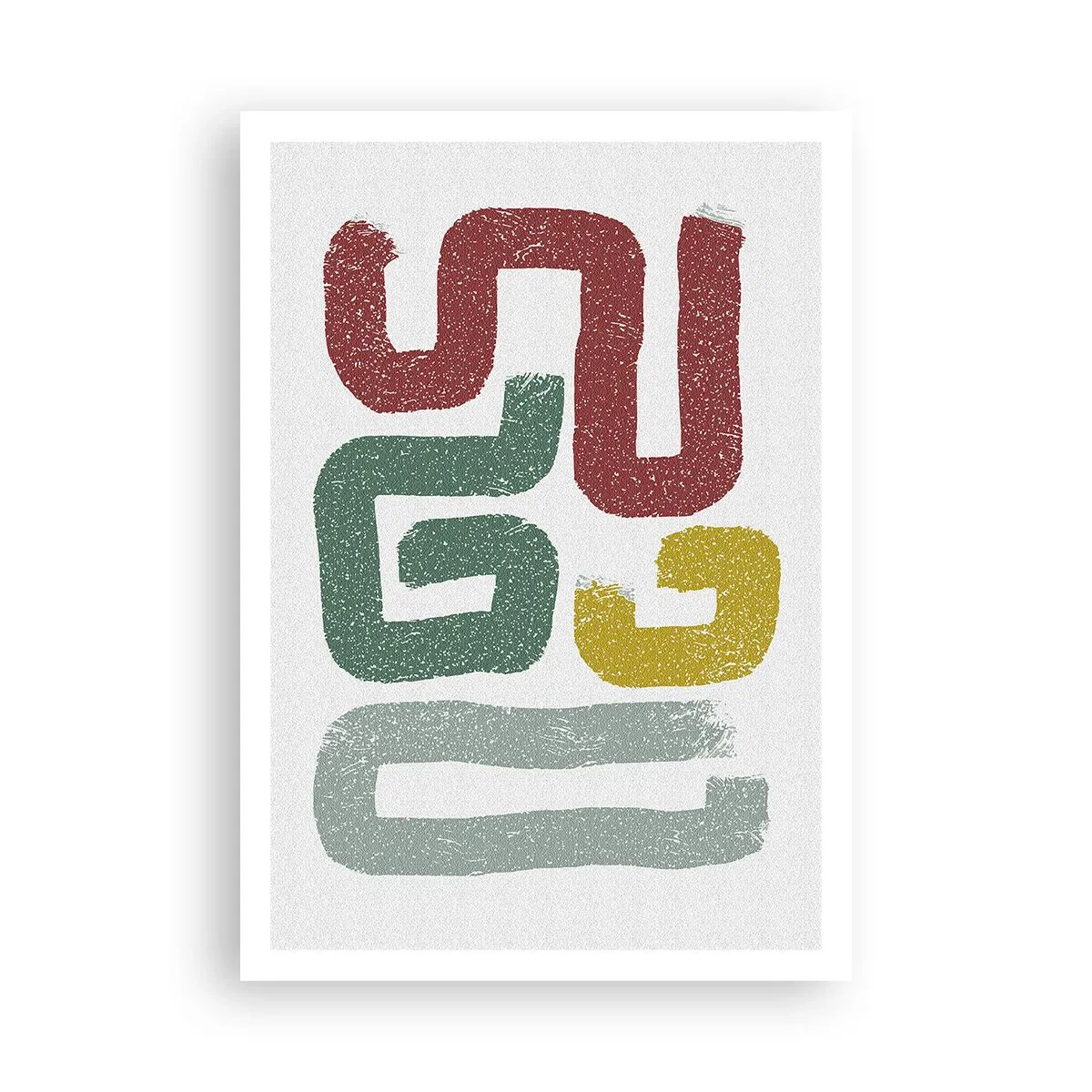 Poster - In een onbekende taal - 70x100 cm