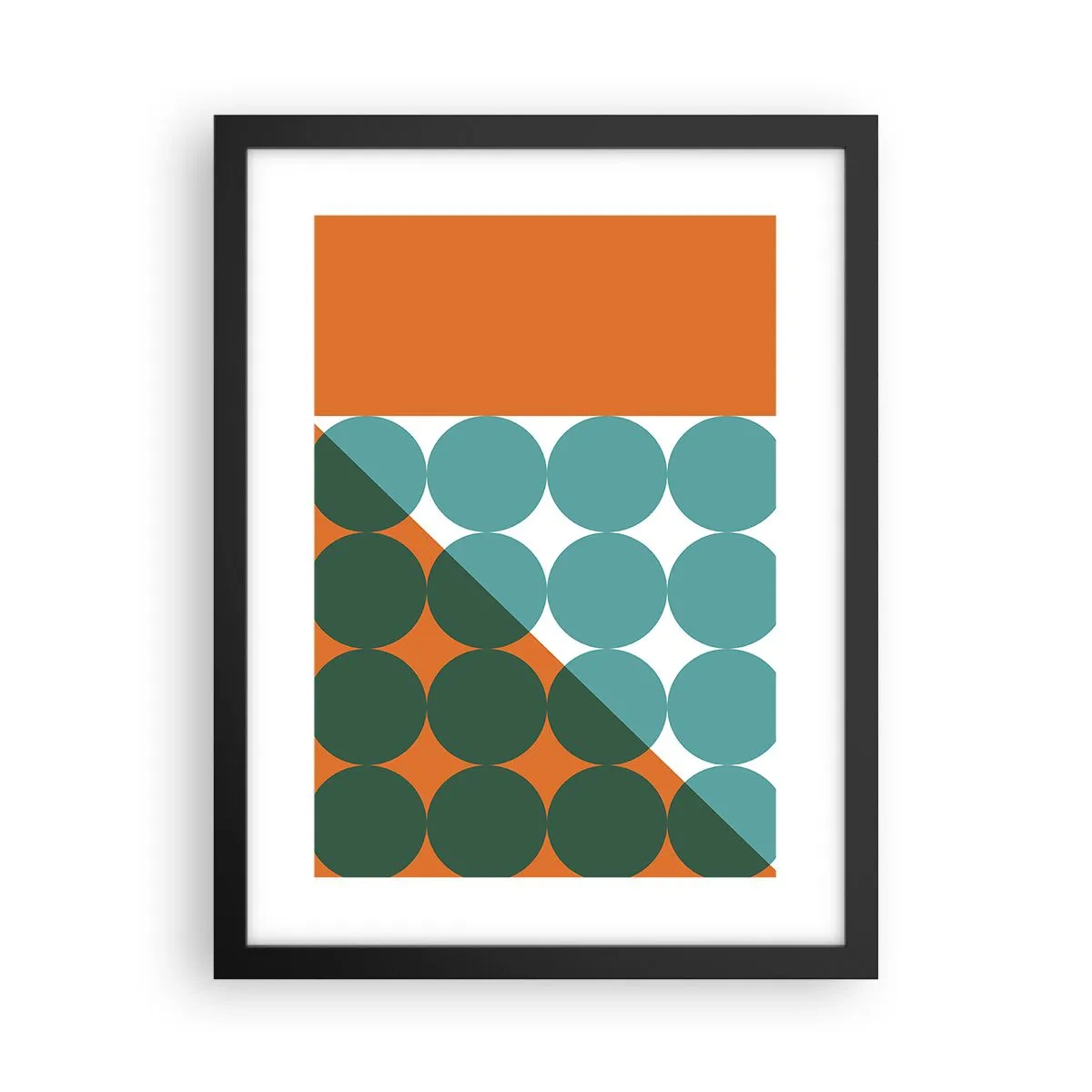 Poster in een zwarte lijst - Omhoog en diagonaal - 30x40 cm