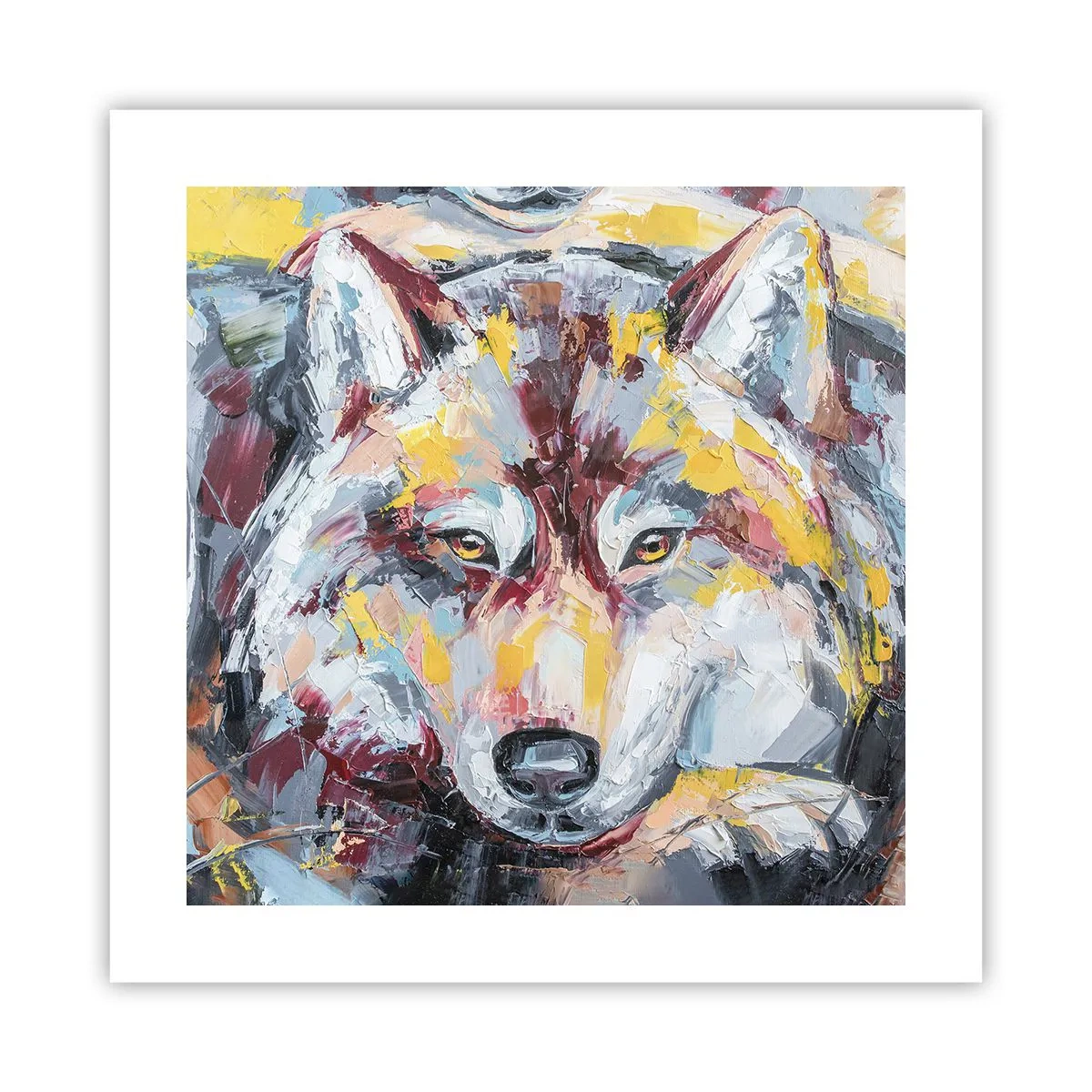 Poster - Gemoedsrust onder dierbaren - 40x40 cm