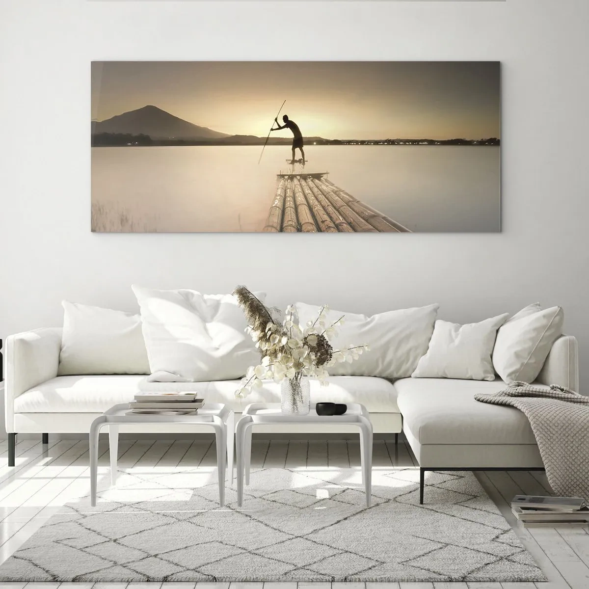 Schilderen op glas - Voor het slapen gaan - 120x50 cm
