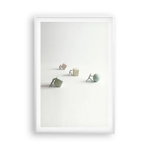 Poster in een witte lijst - Puur leven - 61x91 cm