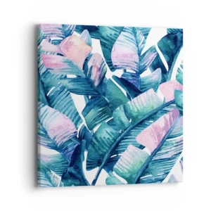 Schilderen op canvas - In een bananenboomgaard - 40x40 cm