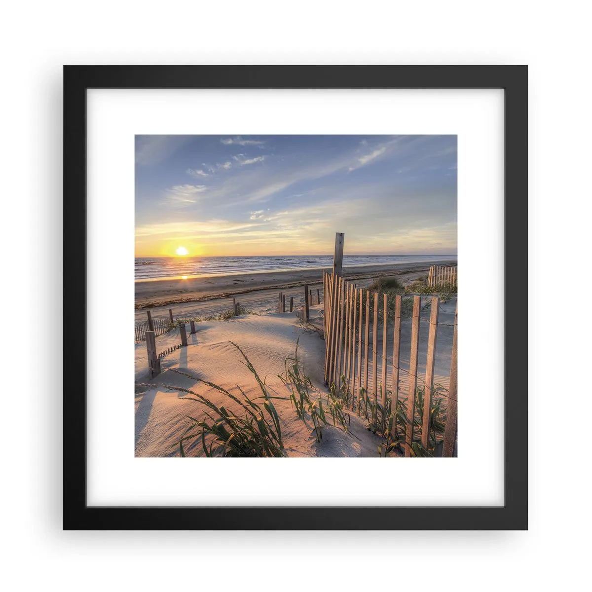 Poster in een zwarte lijst - Glans en schaduw van de wind - 30x30 cm